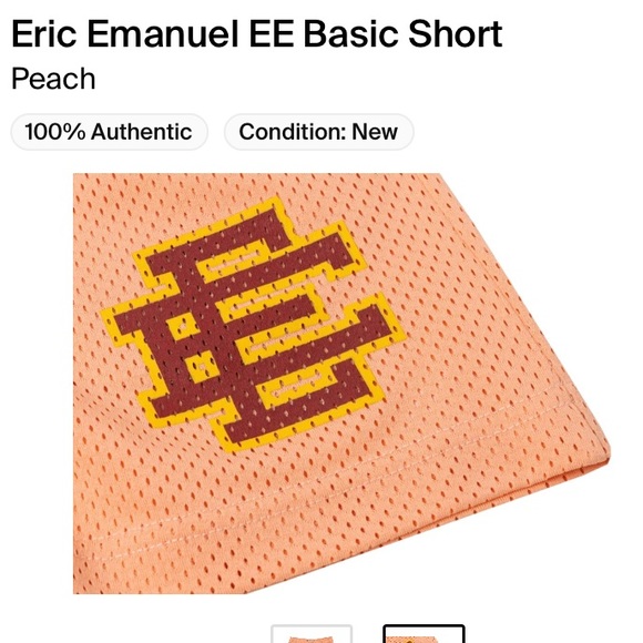 Peach Eric Emanuel shorts - Picture 2 of 2